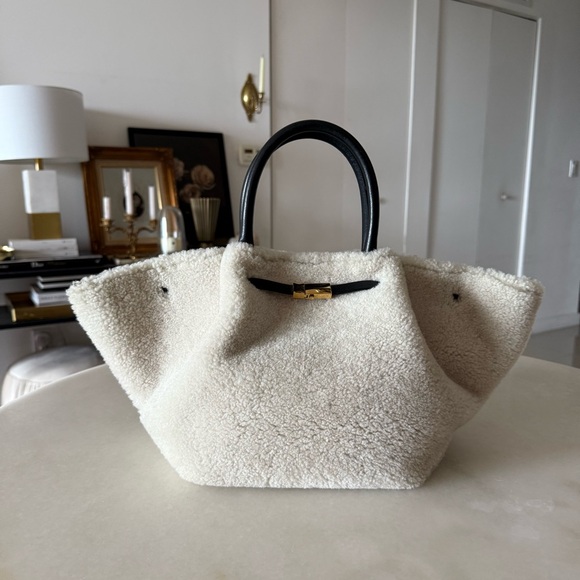 DeMellier Handbags - DEMELLIER New York Midi Shearling Tote Bag